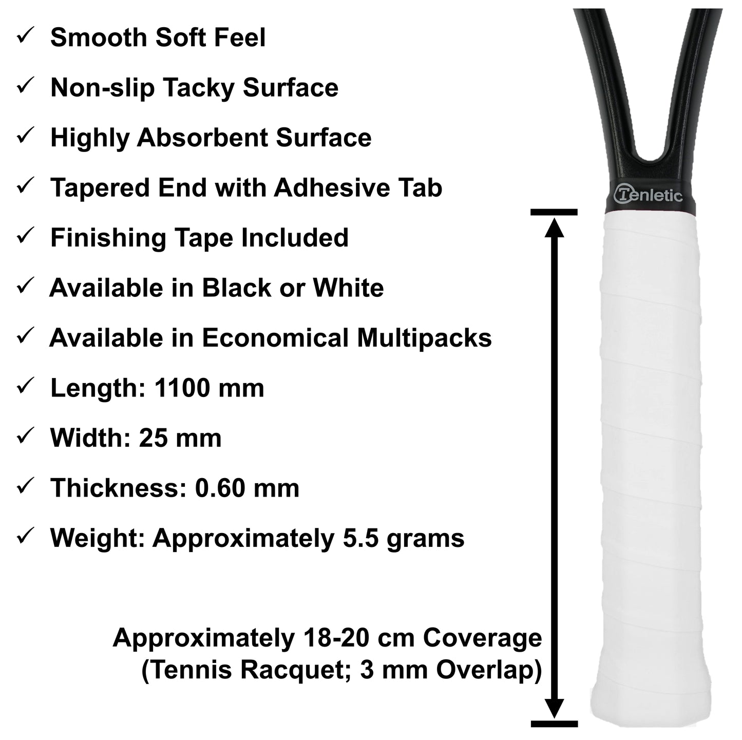 Tenletic Tacky Racket Overgrip Tape