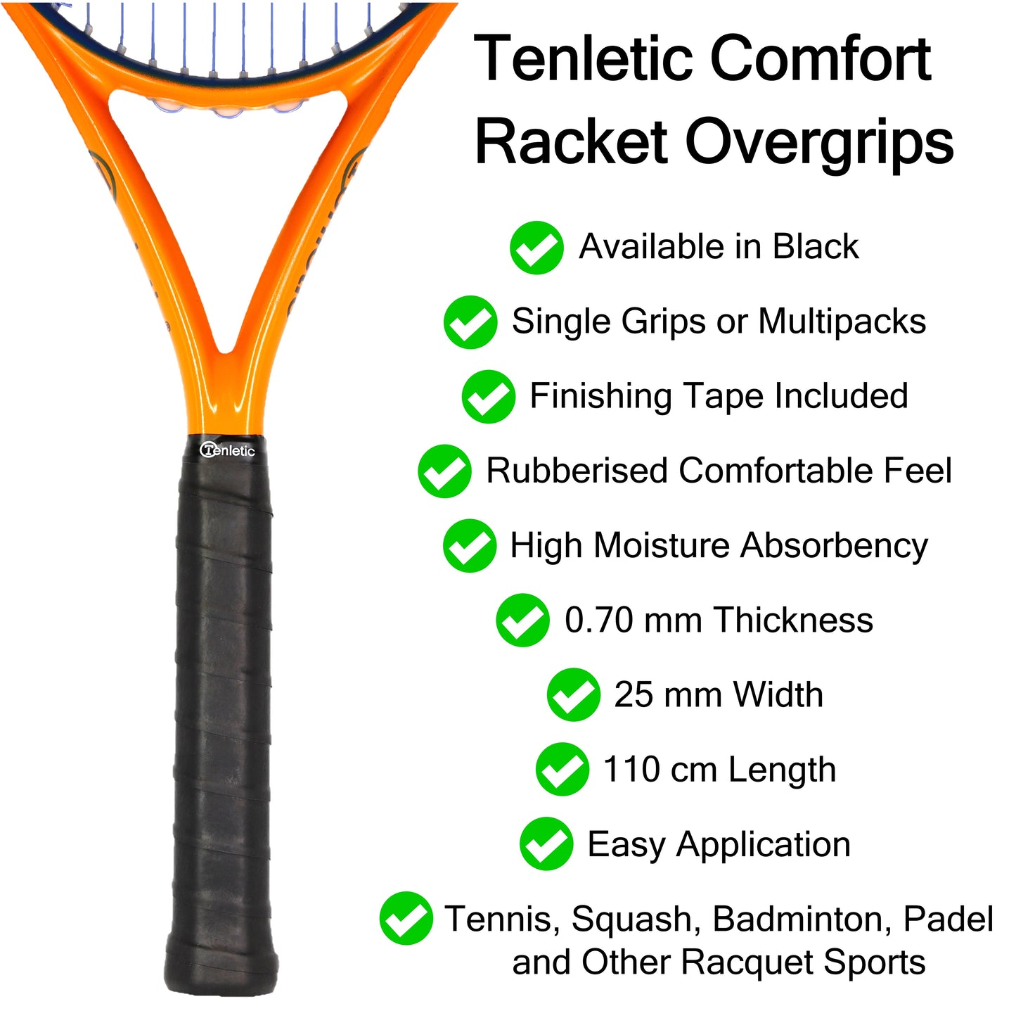 Tenletic Comfort Racket Overgrip Tape